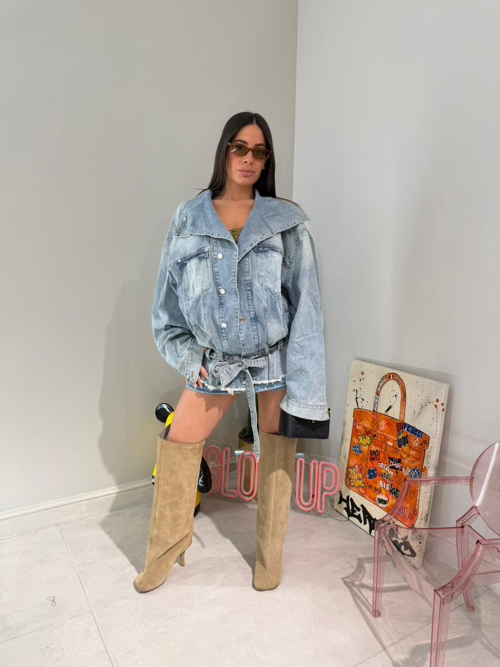 Giacca In Denim Fantastic