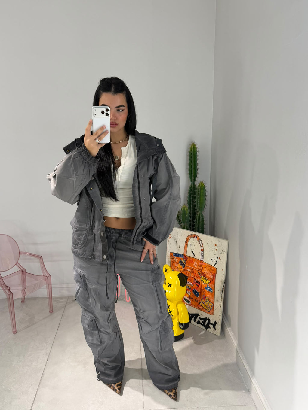 Bomber Maxi Grey