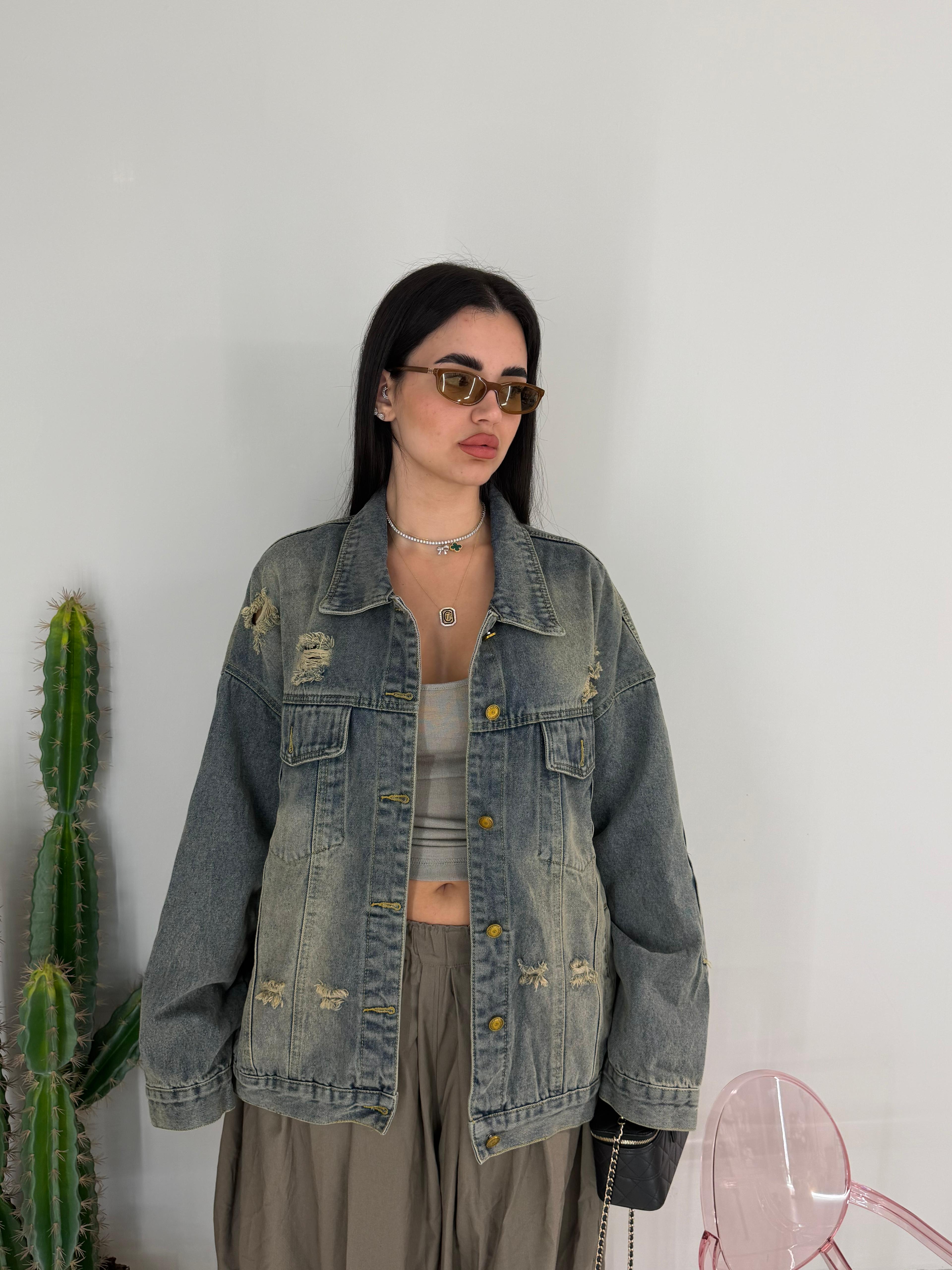 Maxi Giacca In denim