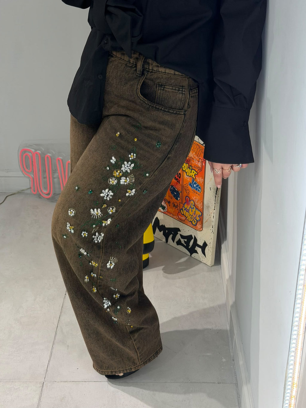 Denim Flores