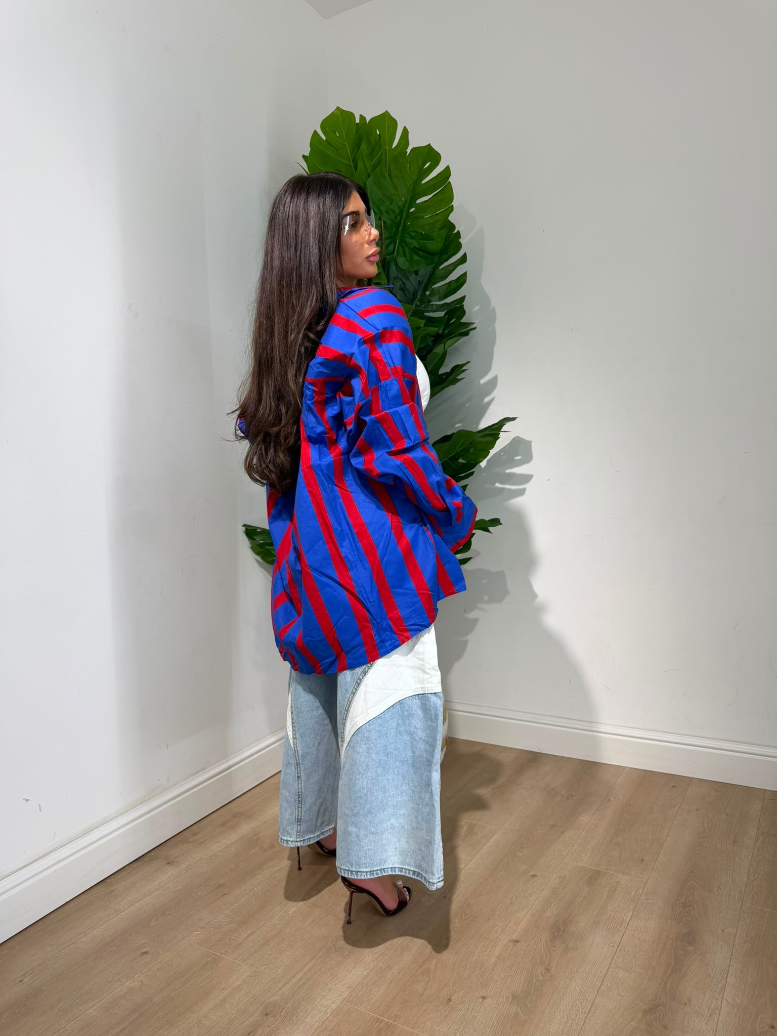 Camicia Oversize Righe