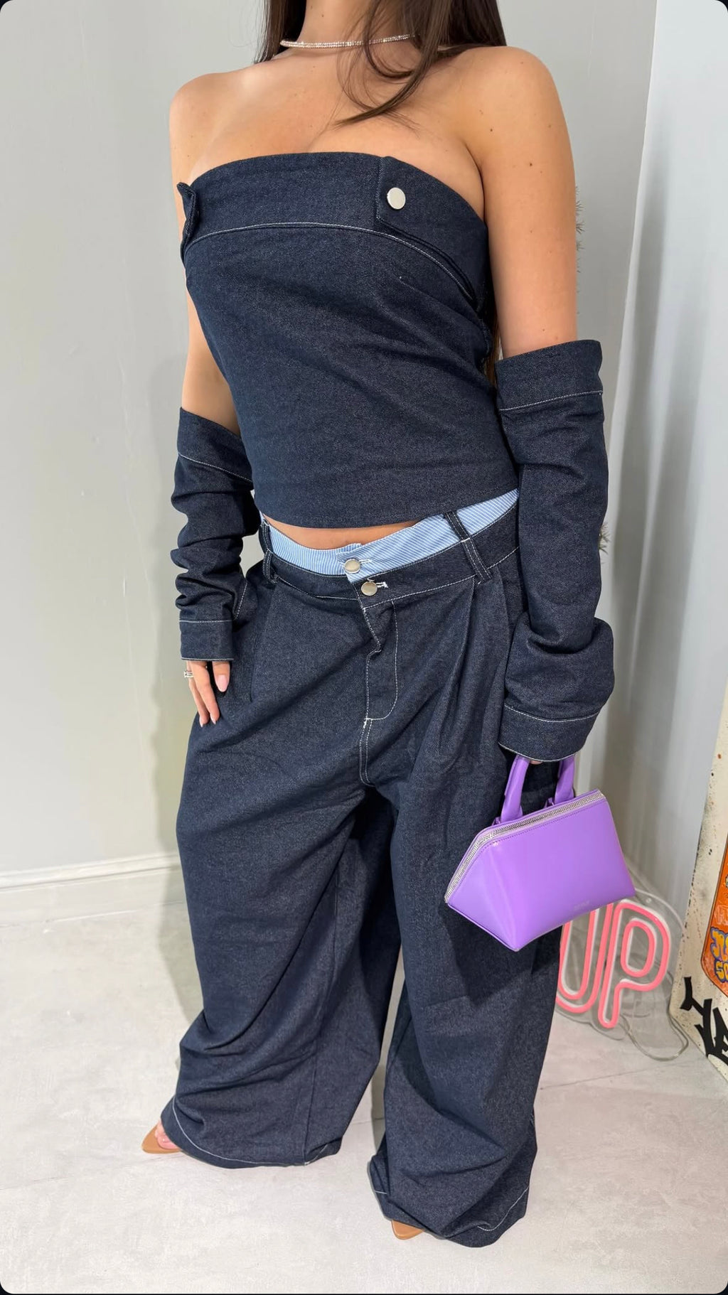 Coordset Denim Manicotti