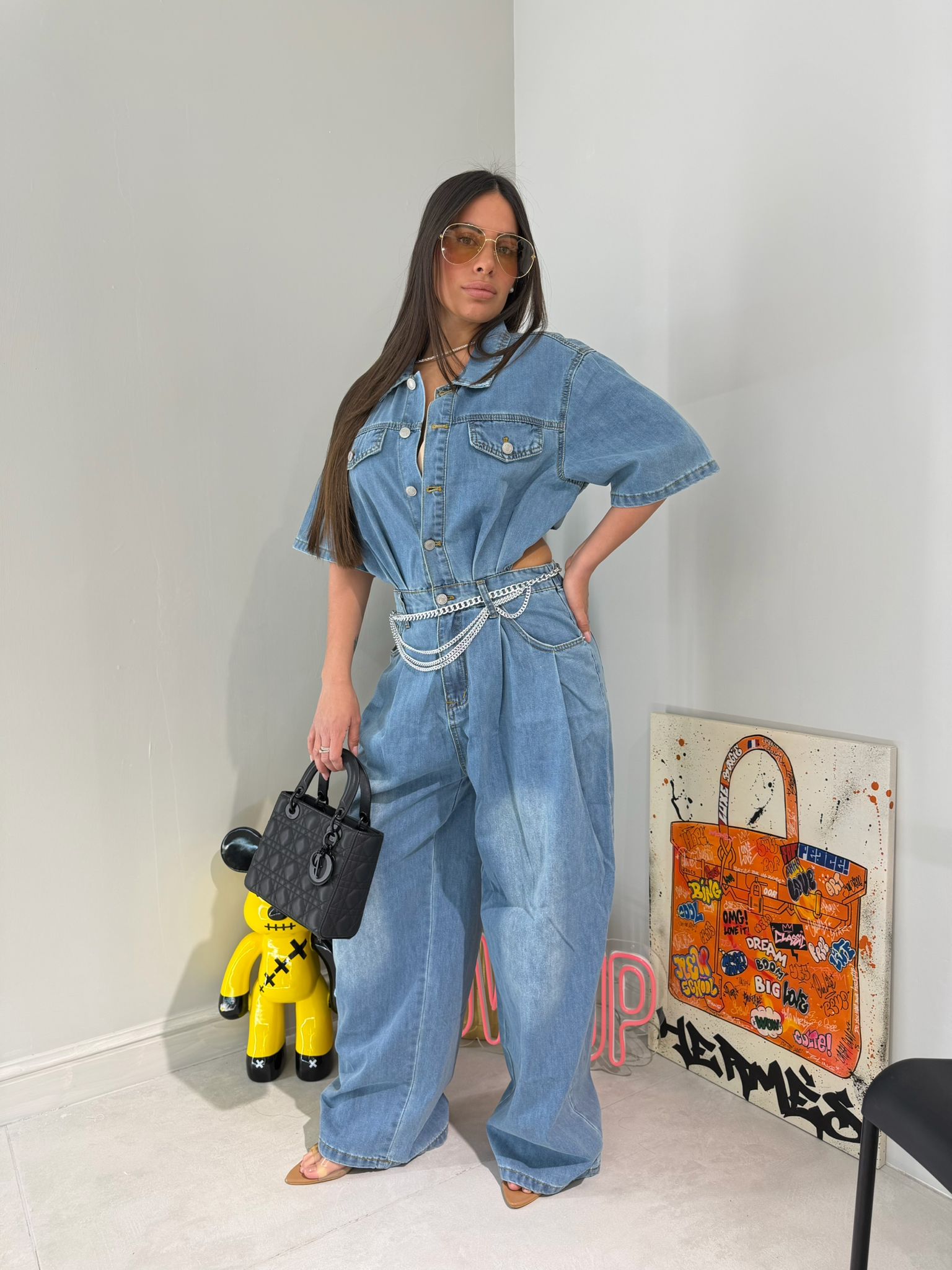 Tuta Denim CutOut