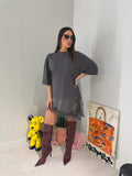 Maglia Asimmetrica Satin