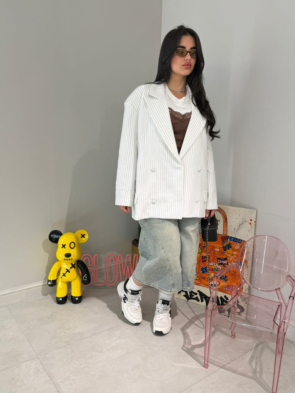 Blazer Gessato Oversize
