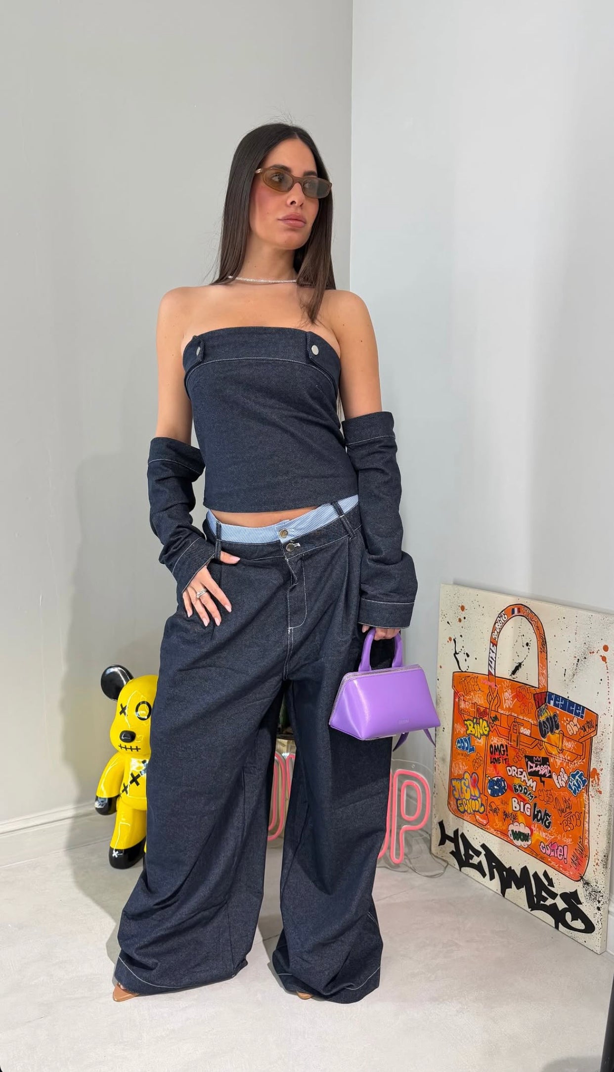 Coordset Denim Manicotti
