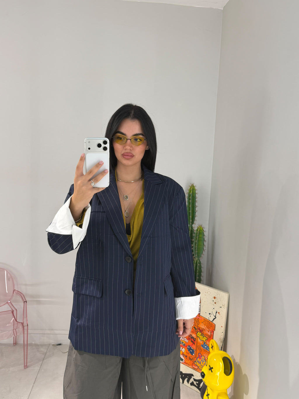 Blazer Oversize Gessato